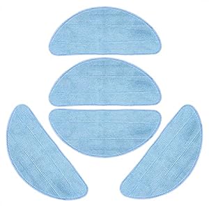 Sollmey Mop Doek-5 Stks Mop Doek Fiber Doek Vervanging Fit voor ECOVACS Vegen Robot CEN540 CEN540-MI CEN546