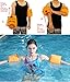 Topsung Inflatable Water Flotation Swim Waist Belt Swimming Vest and Arm Bands Floatation for Adults