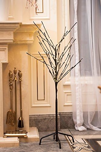 Lifa and Best 3Ft 112L LED Brown Wrapped Lighted Branches Lights, Warm White, Home Decoration Use