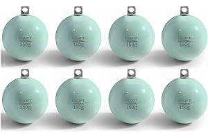 ECOFT Lead Free Fishing Weights Sinkers 20g-200g Coated Egg Sinkers Cannonball Weights Assorted Sizes Bag and Fishing Weights Assortment Box Non-Lead Fishing Weights Saltwater Freshwater