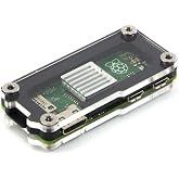 Zebra Zero Heatsink Case in Black Ice for Raspberry Pi Zero 1.3 &amp; Wireless ~ C4Labs