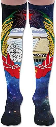 North Korea National Emblem Knee High Socks Long Knee-high Socks Comfortable Athletic Sock For Sports