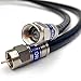 50ft QUAD SHIELD SOLID COPPER 3GHZ RG-6 Coaxial Cable 75 Ohm (DIRECTV Satellite TV or Broadband Internet) ANTI CORROSION BRASS CONNECTOR RG6 Fittings Assembled in USA by PHAT SATELLITE INTL