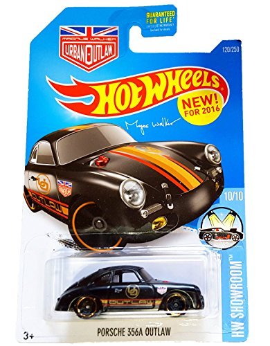 Hot Wheels, 2016Â HW Showroom, Magnus Walker s Porsche 356A Outlaw [Black] 120/250