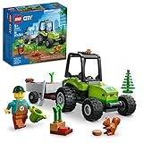 LEGO City Park Tractor 60390, Toy with Trailer for