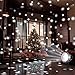 Minetom LED Snowflake Projector Lights Outdoor, Waterproof, Moving Effect, Wall Mountable, Snowfall Lights for Christmas, Holiday, Home Party Decoration, Indoor/Outdoor