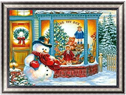 5D Diamond Painting Snowman And Doll Partially-drilled Rhinestone Hand Craft Painting Home Decor By UmayBeauty
