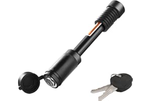 META HARDWARE Trailer Hitch Locks, Hitch Lock with 5/8'' Dia 3-1/2” Long Pin Fits Class III IV 2"& 2-1/2" Hitches, Trailer Hitch Lock with Anti-Rattle O-Rings for Trailer Truck Car Boat (1 Pack)