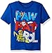 Nickelodeon Boys' Toddler Paw Patrol Short Sleeve T-Shirt-Chase, Marshall, Rubble, Zuma, Rocky-Nick Jr, Royal Blue, 4T