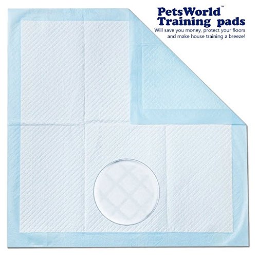 PETSWORLD Absorbent Pet Training Pads, 600 Ct, 17x24