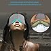 LEEKEN The World's First Cotton Sleep Mask with Veil, 2 own Storage Cases on mask, Best Eye mask for Sleeping (Light Gray)