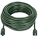 Outdoor Power Extension Cord 100FT, Fosmon UL Listed 16/3 SJTW 16AWG 125V 10A 1250Watt Grounded Durable Outdoor/Indoor Extension Power Cord (Green)