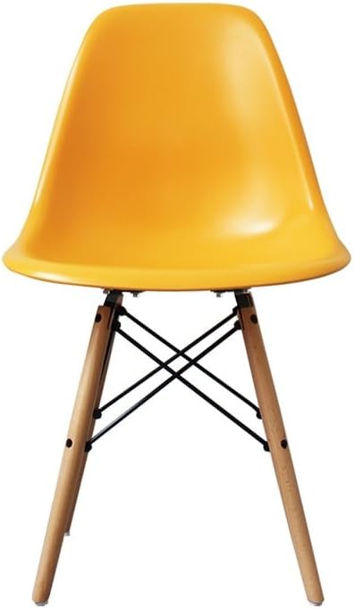 The Inventors Yellow Kid's Eiffel Chair Wooden Legs