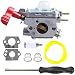 Hilom Carburetor with Screwdriver for Craftsman Troybilt TB2044XP MS2550 MS2560 TB2040XP Yard Machine Gas Trimmer Weed Eater Wacker Leaf Blower 27cc MTD 753-06288 Cadet Zama C1U-P27