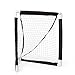 Champion Sports Mini Lacrosse Goal: Kids Gear Backyard Shooting Practice Net Black, 8.3