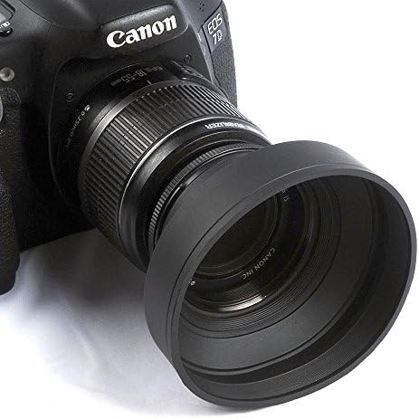 62mm 3-Stage Rubber Lens Hood For Canon Nikon Sony Pentax Olympus DSLR 62MM lens