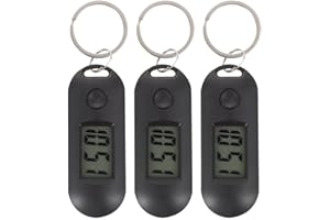 PACKOVE 3pcs Keychain Pocket Watch Key Ring Watch Portable Digital Pocket Watch Hanging Plastic Watch Watch Pendant for Nurse