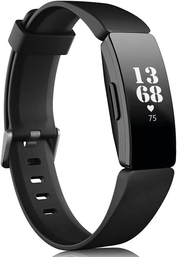 Onedream Compatible for Fitbit Inspire & Inspire HR Straps for Women Men, Classic Silicone Replacement Sport Adjustable Band Compatible for Fitbit Inspire HR (No Tracker)
