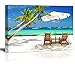 wall26 Canvas Print Wall Art Tropical Vacation on The Beach with Boats Nature Wilderness Photography Modern Art Rustic Scenic Colorful Multicolor for Living Room, Bedroom, Office - 24