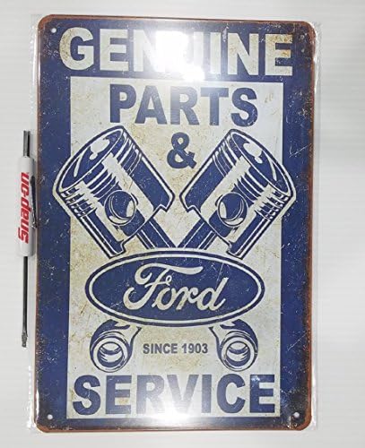 Mechanic Garage metal sign man cave Ford parts sign.