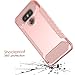 LG G6 Case,SKYLMW Impact Resistant Shock-Absorption Case,Dual Layer Armor Full-Body Protective Case for LG G6 Rose Gold