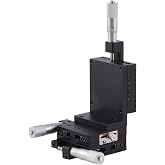 XYZ 3 Axis Manual Linear Positioning Stage, Lab Sliding Stage Table, Vertical Micrometer Trimming Tuning Stand Bearing Roller for Linear Motion
