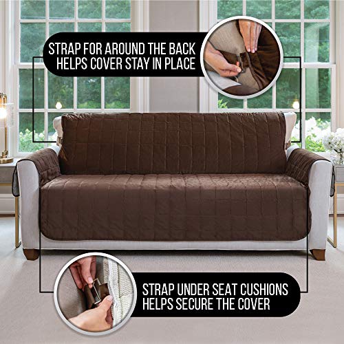 Gorilla Grip Original Velvet Slip Resistant Luxury Loveseat Slipcover