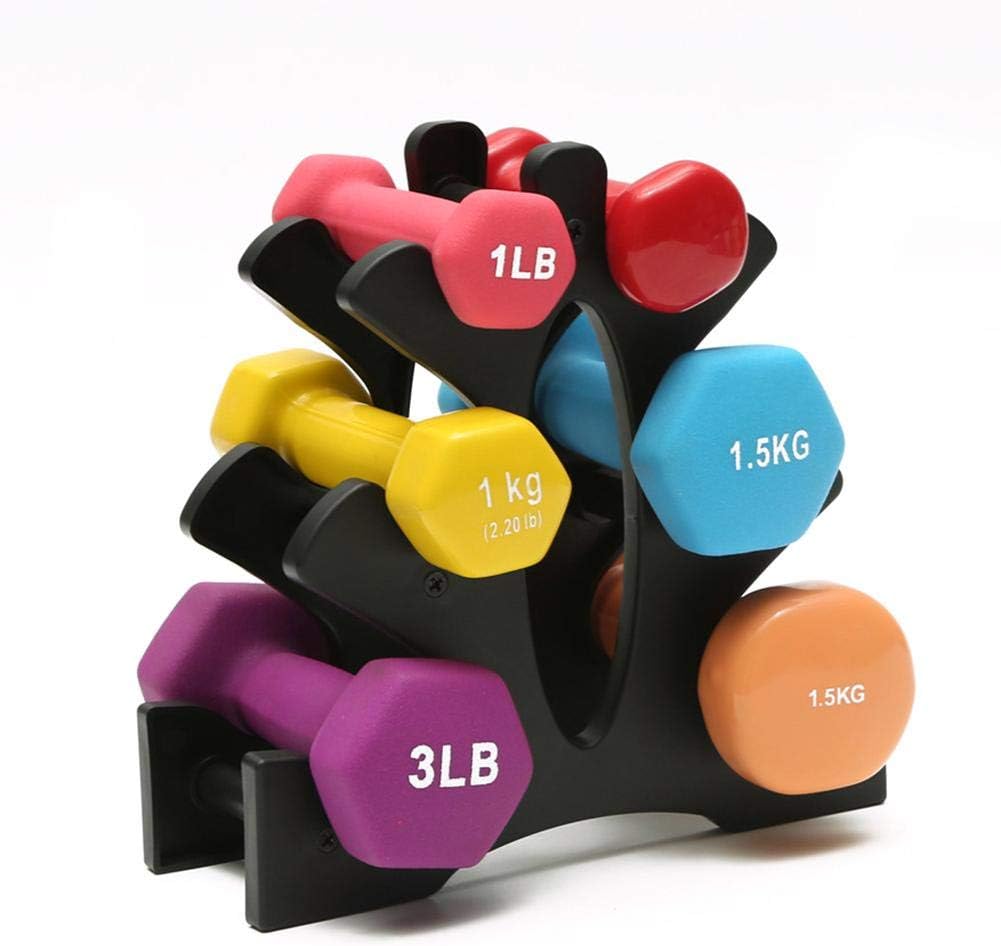 Stylishbuy 3/5 Layer Dumbbell Rack Multifunctional Compact Rugged Anti-wear Dumbbell Holder for Household Use (3 Tier A)