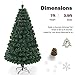 Goplus Artificial Christmas Tree Pre-Lit Optical Fiber Tree 8 Flash Modes W/UL Certified Multicolored LED Lights & Metal Stand (7 FT)