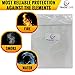Fire Resistant Document Bag 15'' x 11'' Heavy Duty Fire Resistant Thread - Fireproof Secure Storage For Money/Passports/Legal Documents - Fire Retardant Envelope Heat Protection