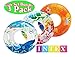 Intex Transparent Inflatable Tubes Tropical Designs Gift Set Bundle - 3 Pack