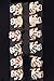Yeshan Pack of 12pcs Peacock Design No-slip Grip Alloy small Jaw Clip, with Rhinestone and Crystal Beaded Claw Hair Clip, Golden