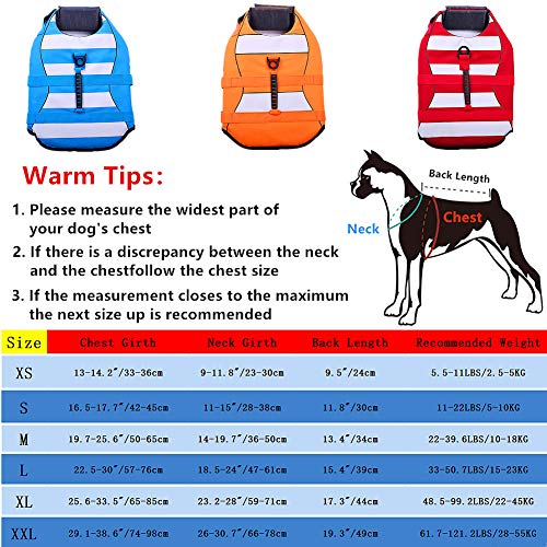 High Visibility Small Dog Life Jacket Safety Vests for Swimming
