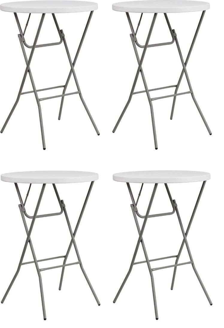 Best 32” Round Plastic Bar Height Folding Table