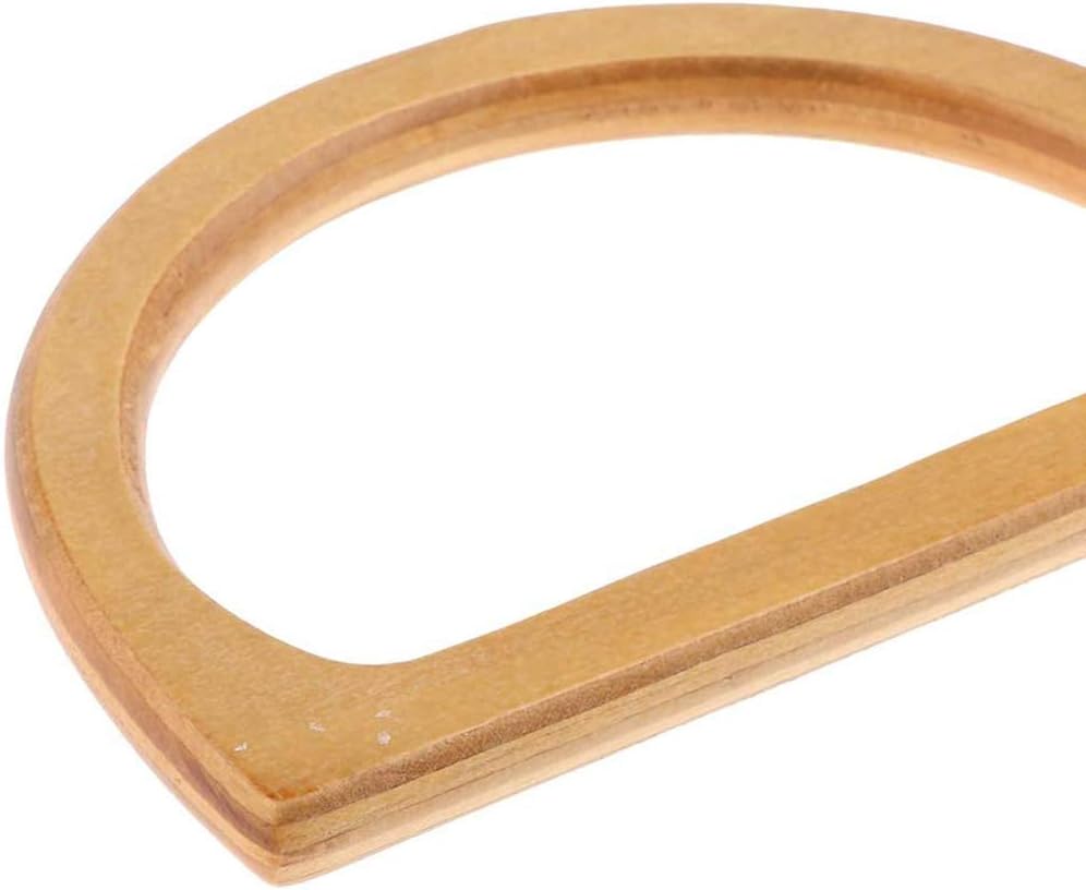 POFET 1 Pair Wooden Purse Handle Easy Attachment Bag Handle for Handbag DIY Accessories - Image 3