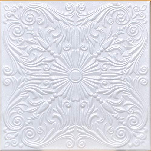 Amazon Com 50pc Of Astana White 20 X20 Foam Ceiling Tiles