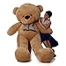 6 Foot Life-Size Teddy Bear Amber Brown Color Huge Stuffed Animal Teddybear Shaggy Cuddles (Original)