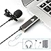 USB Lavalier Microphone-MAONO AU-411 (78 inch) Omnidirectional Condenser Lapel Mic Hands Free Shirt Collar Clip-on Microphone Plug&Plug for PC Computer, Laptop, YouTube, Skype Recording,Broadcasting