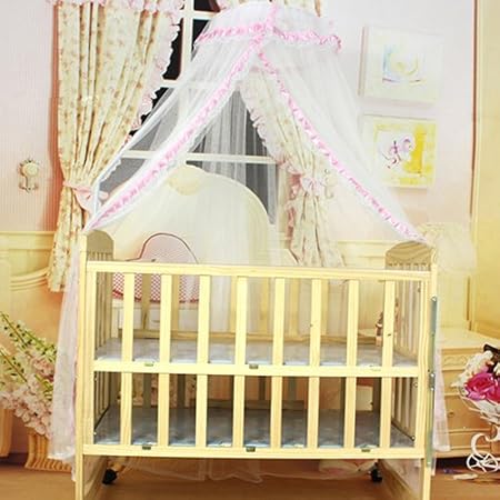 Moustiquaires Bebe Puericulture Homeofying Lit Bebe En Maille Filet Rideau Dome Moustiquaire Durable Pour Enfant Berceau Lit Ciel De Lit Filet