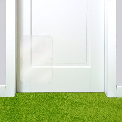 PETFECT Door Scratch Protector Premium Cat Door Cover for Interior &amp; Exterior Use - Clear (20 x 12)