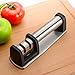 Knife Sharpener-2 Stage Diamond Coated Tungsten Steel and Ceramic System,Sharpens Dull Knives Quickly,Easy to Use for Kitchen and Outdoor