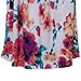 Leadingstar Women's Graceful Floral Party Maxi Dress, Strapless-White Orange Flower