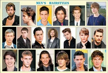 Men S Fashion Hairstyles Poster Rare New Image Print Photo