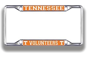ELITE FAN SHOP NCAA License Plate Frame Silver