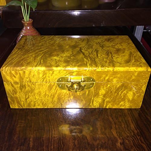 GFEI Burma gold wood crafts _ wooden jewelry box wooden crafts wood carving handicraft collections (25cm*15cm*9cm)
