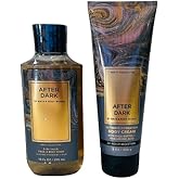 Bath & Body Works After Dark Men's 3-in-1 Hair, Face & Body Wash and Body Cream 2 Piece Set