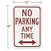 Signs Authority Reserved Private Property No Parking Anytime | Engineer Grade Ultra Reflective | Heavy Duty Dibond Aluminum (18