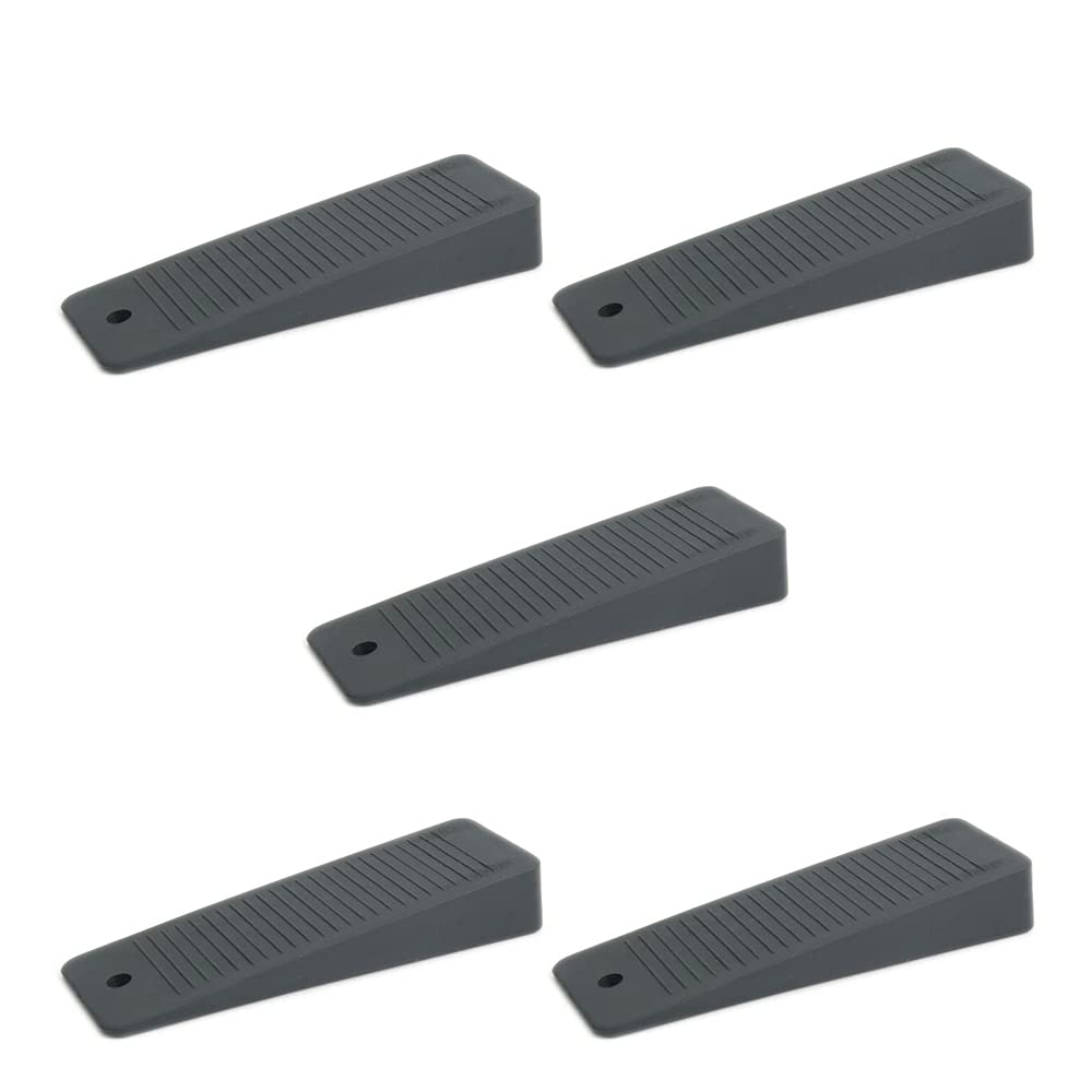 Sossai Door Shim/Wedge/Window Doorstop (Set of 5) hard rubber TSK95 | Colour : anthracite