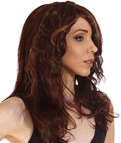 Gardinesca Women's Long Wavy Curly Natural Looking Full Hair Wigs &amp; Free Wig Cap