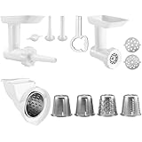 KitchenAid KGSSA Stand Mixer Attachment Pack 2 with Food Grinder, Rotor Slicer & Shredder, and Sausage Stuffer